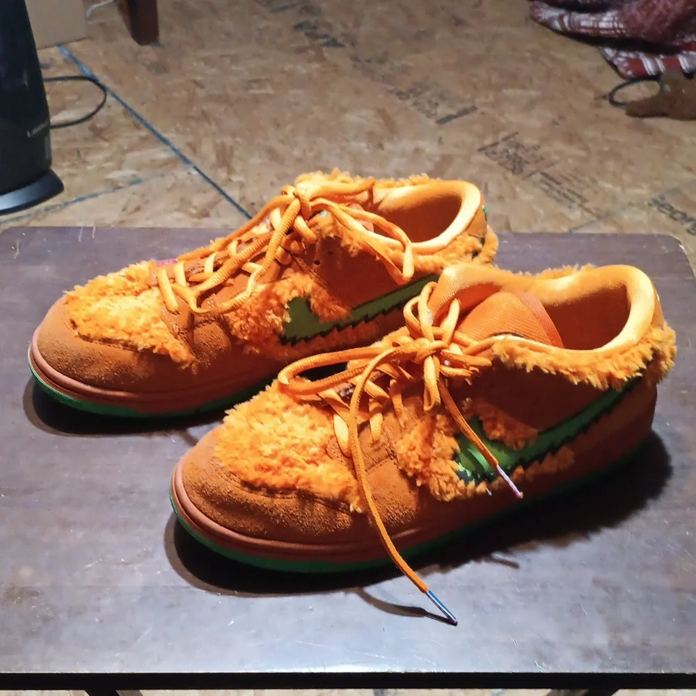 Nike Grateful Dead Orange Bear Sneakers Limited Edition Rare Size 8.5 - Picture 3 of 11